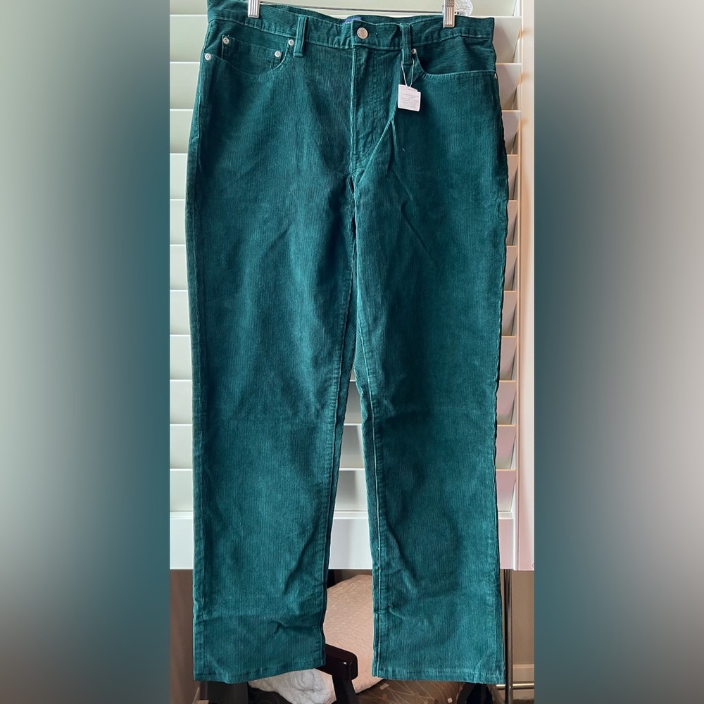 Lands' End NEW in BAG Sizes 32 and 35 Avail Deep Balsam  Corduroy Men's Pants